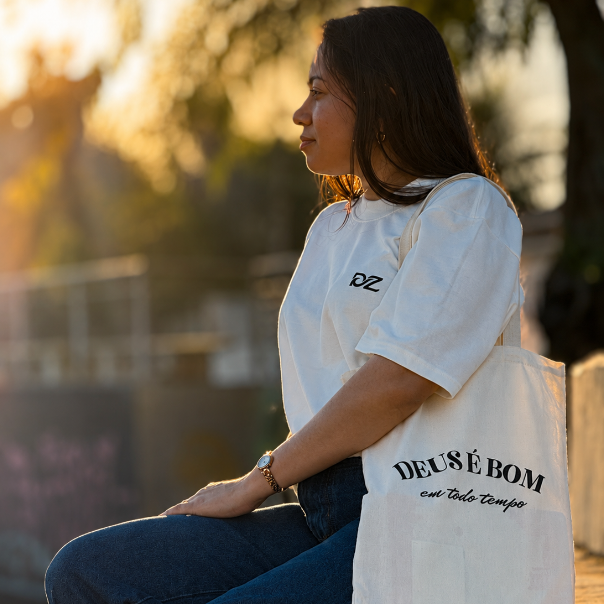 Camiseta Oversized Jesus Cristo - Off-White - foto 3